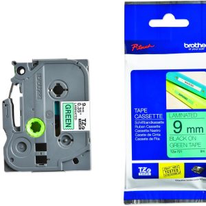 Brother Beschriftungsband TZE-721 Schwarz auf Grün