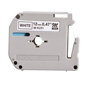 Brother Beschriftungsband M-K231 Schwarz auf Weiss